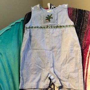 Royal child boys romper with alligator